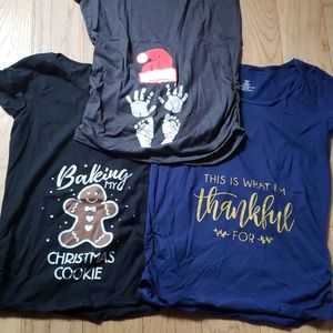 Maternity holiday shirts